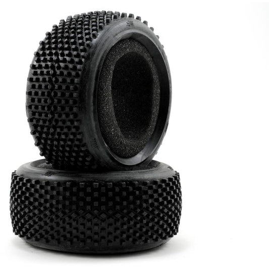 HB Racing Block 1/8 Buggy Tire (2) (Blue)