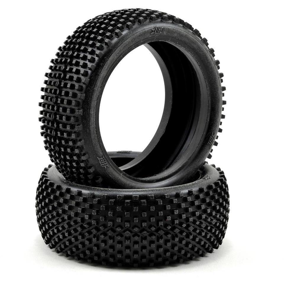 HB Racing Block 1/8 Buggy Tire (2) (Red)