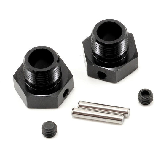 HB Racing 6.7mm Offset 17mm Hex Wheel Hub (Black) (2)