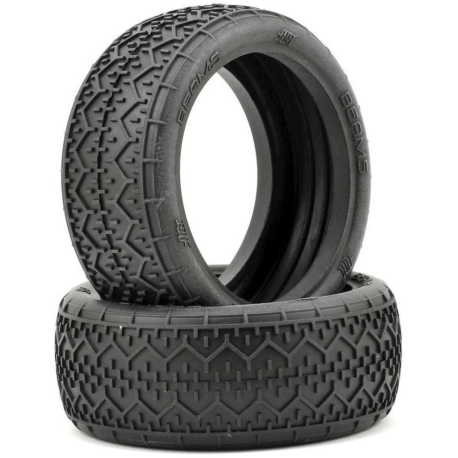 HB Racing Beams 1/8 Buggy Tire (2) (Pink)