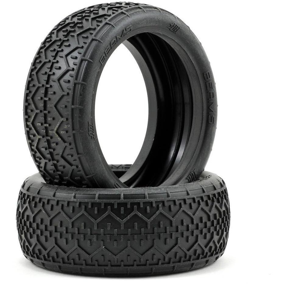 HB Racing Beams 1/8 Buggy Tire (2) (Red)
