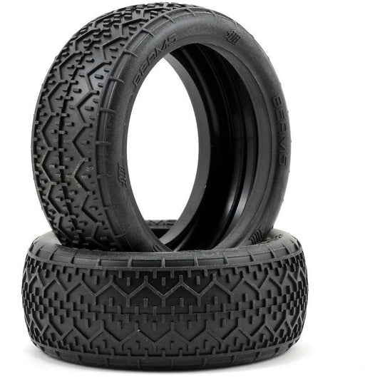 HB Racing Beams 1/8 Buggy Tire (2) (Red)