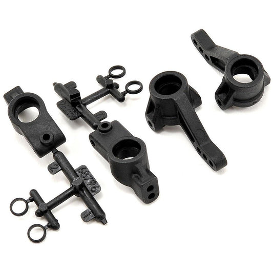 HB Racing Front Spindle/Rear Hub Carrier Set