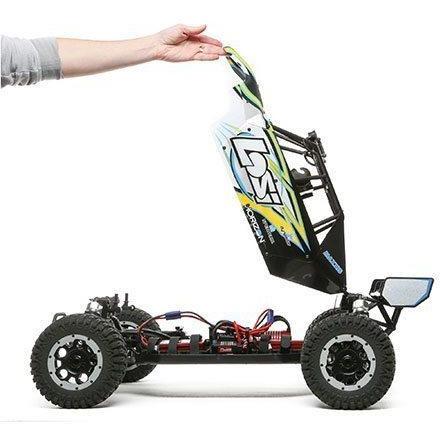 DEMO RUN ONLY-Losi Desert Buggy XL-E 1/5 RTR 4WD Electric Buggy (Black) w/2.4GHz Radio & AVC