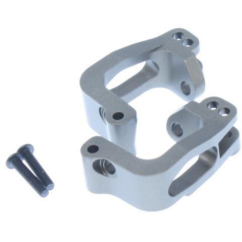 TMS-22 Machined Aluminum Front C-hub (1pr)(Gunmetal)