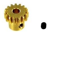 BS803-023 Brass 15T pinion Gear with 3mm Grub screw