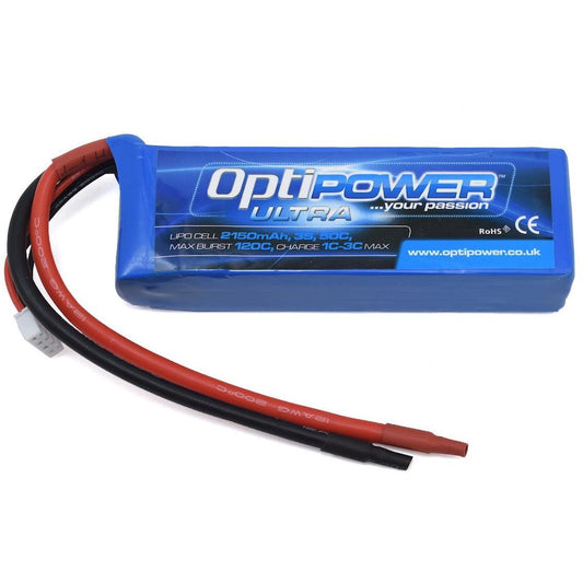 Optipower 3S 50C LiPo Battery (11.1V/2150mAh)