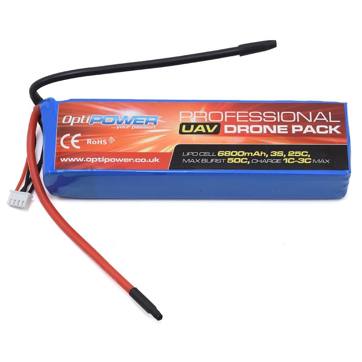 Optipower 3S 25C LiPo Battery (11.1V/6800mAh)