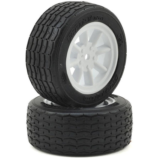 Protoform Vintage Racing Pre-Mounted Front Tire (2) (26mm) (White)
