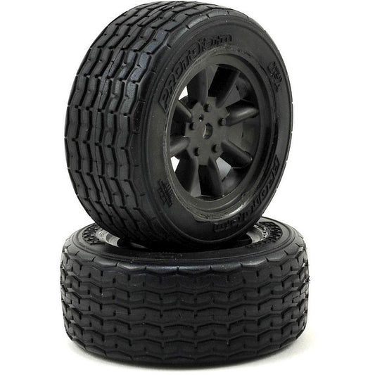 Protoform Vintage Racing Pre-Mounted Front Tire (2) (26mm) (Black)