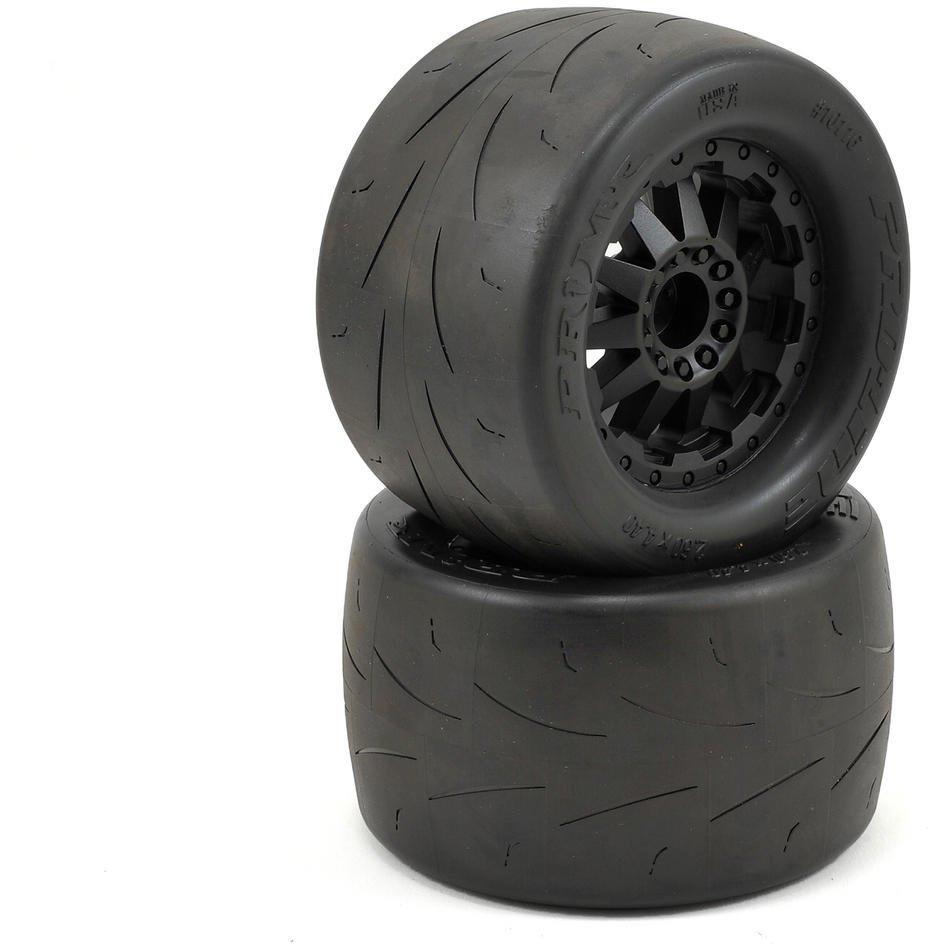 Pro-Line Prime 2.8" Pre-Mounted w/F-11 Electric Rear Wheels (2) (Black) (M2)