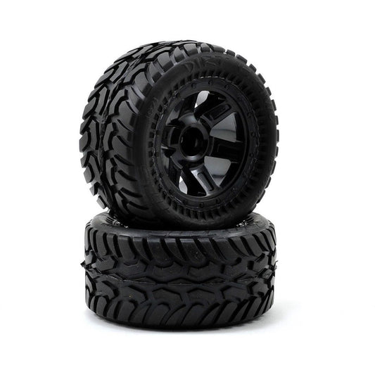 Pro-Line Pre-Mounted Dirt Hawg I (Desperado) (Black) (2) (1/16 E-Revo)