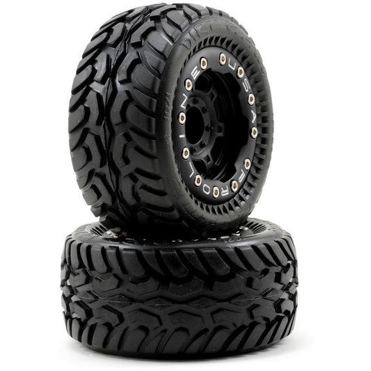 Pro-Line Pre-Mounted Dirt Hawg I (Titus) (2) (1/16 E-Revo) (Black)