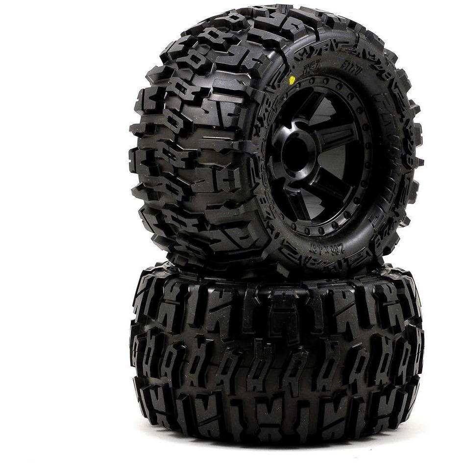 Pro-Line Trencher 2.8" Tires w/Desperado Nitro Rear Wheels (2) (Black) (M2)