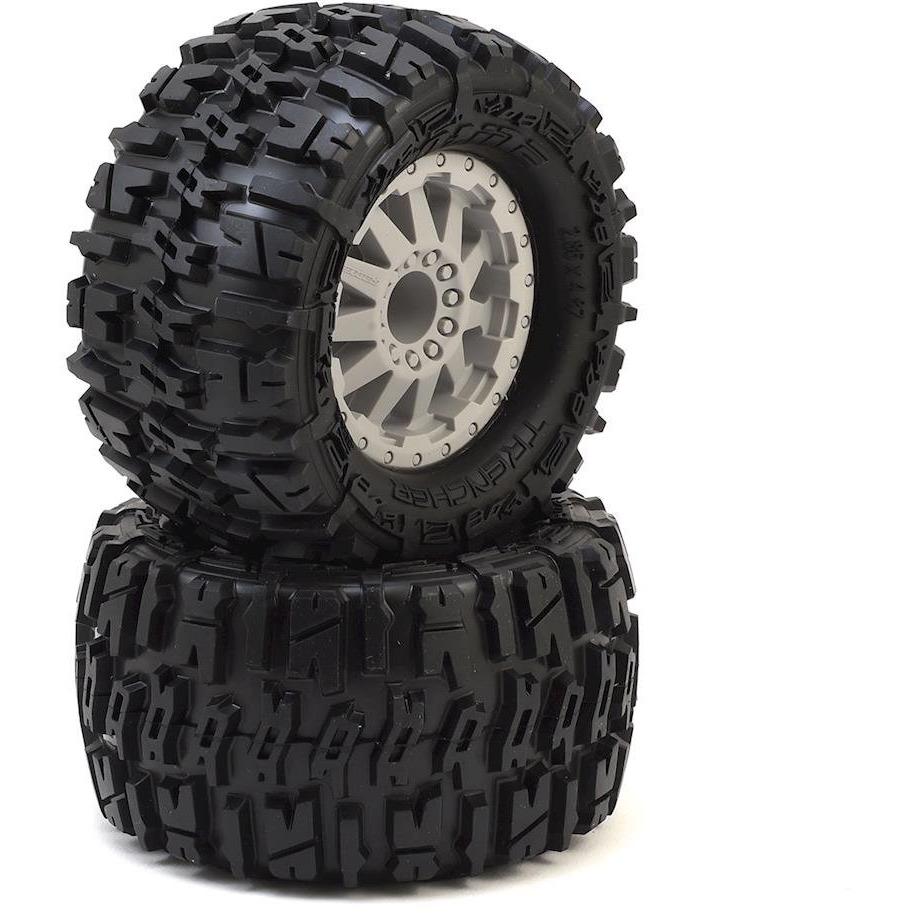Pro-Line Trencher 2.8" Tires w/F-11 Nitro Rear Wheels (2) (Grey) (M2)