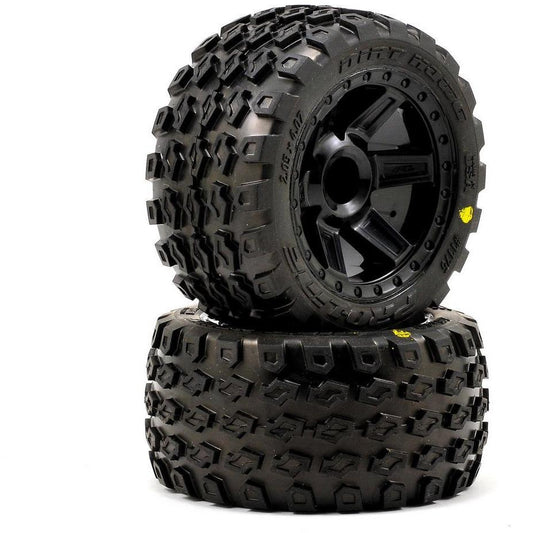 Pro-Line Dirt Hawg 2.8" Tires w/Desperado Nitro Rear Wheels (2) (Black) (M2)