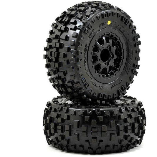 Pro-Line Badlands SC Tires w/Renegade Wheels (2) (Slash Rear) (M2)