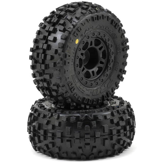 Pro-Line Badlands SC Tires w/Split Six Wheels (2) (Slash Rear) (M2)
