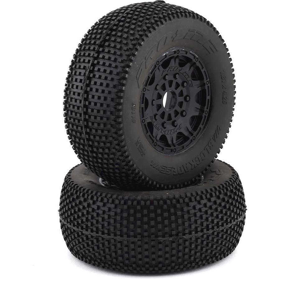 Pro-Line Blockade SC Tires w/Raid Wheels (2) (Black) (M3)