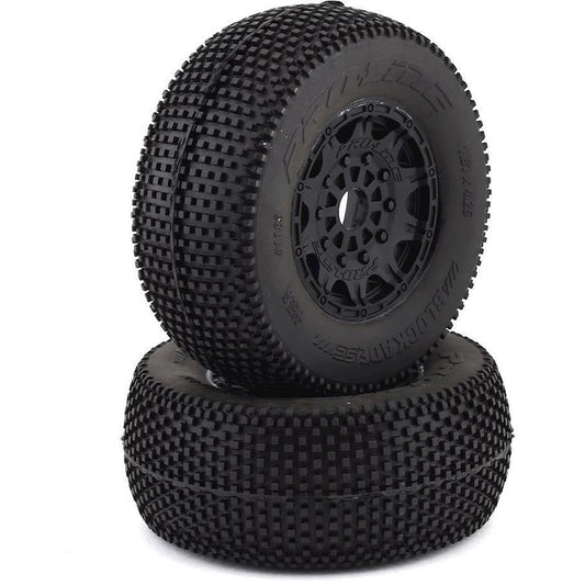 Pro-Line Blockade SC Tires w/Raid Wheels (2) (Black) (M3)