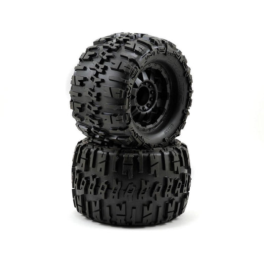 Pro-Line Trencher X 3.8" Tire w/F-11 17mm 1/2" Offset MT Wheel (2) (Black) (M2)