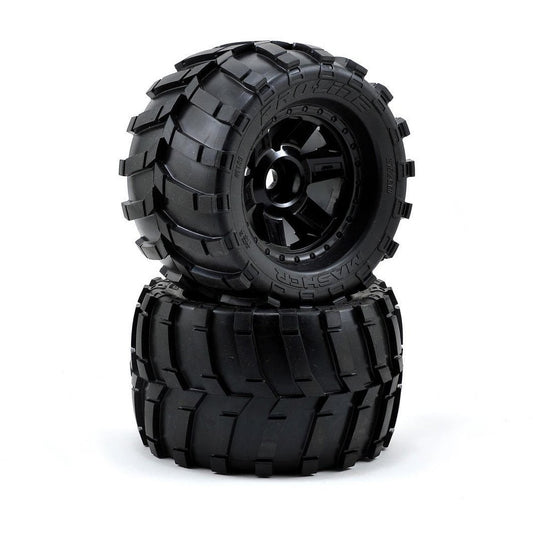 Pro-Line Masher 3.8" Tire w/Desperado 17mm 1/2" Offset MT Wheel (2) (Black) (M2)