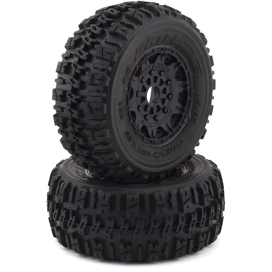 Pro-Line Trencher X SC Tires w/Raid Wheels (2) (Black) (M2)