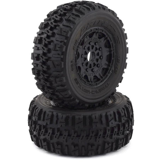 Pro-Line Trencher X SC Tires w/Raid Wheels (2) (Black) (M2)