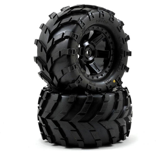 Pro-Line Masher 2.8 w/Desperado Electric Rear Wheels (2) (Black) (M2)