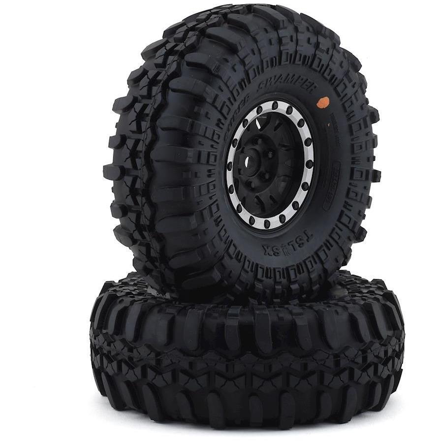 Pro-Line Interco Super Swamper 1.9 Tires w/Impulse Wheels (Black/Silver) (2) (G8)