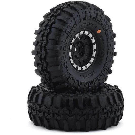 Pro-Line Interco Super Swamper 1.9 Tires w/Impulse Wheels (Black/Silver) (2) (G8)