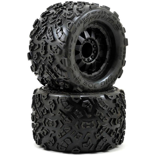Pro-Line Big Joe 2.0 3.8" Tire w/F-11 17mm 1/2" Offset MT Wheel (2) (Black) (M2)