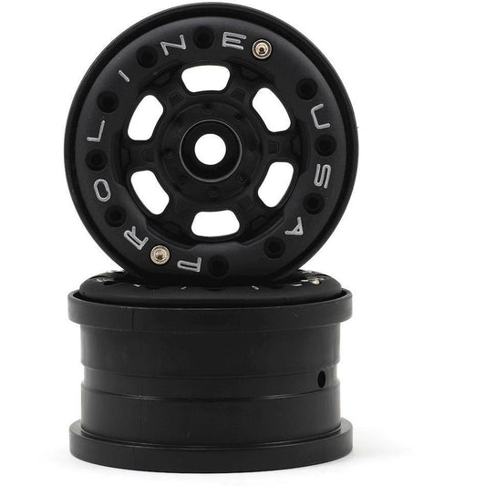 Pro-Line Titus 2.2" Bead-Loc Front/Rear Wheels (Black/Black) (2) (No Weights)