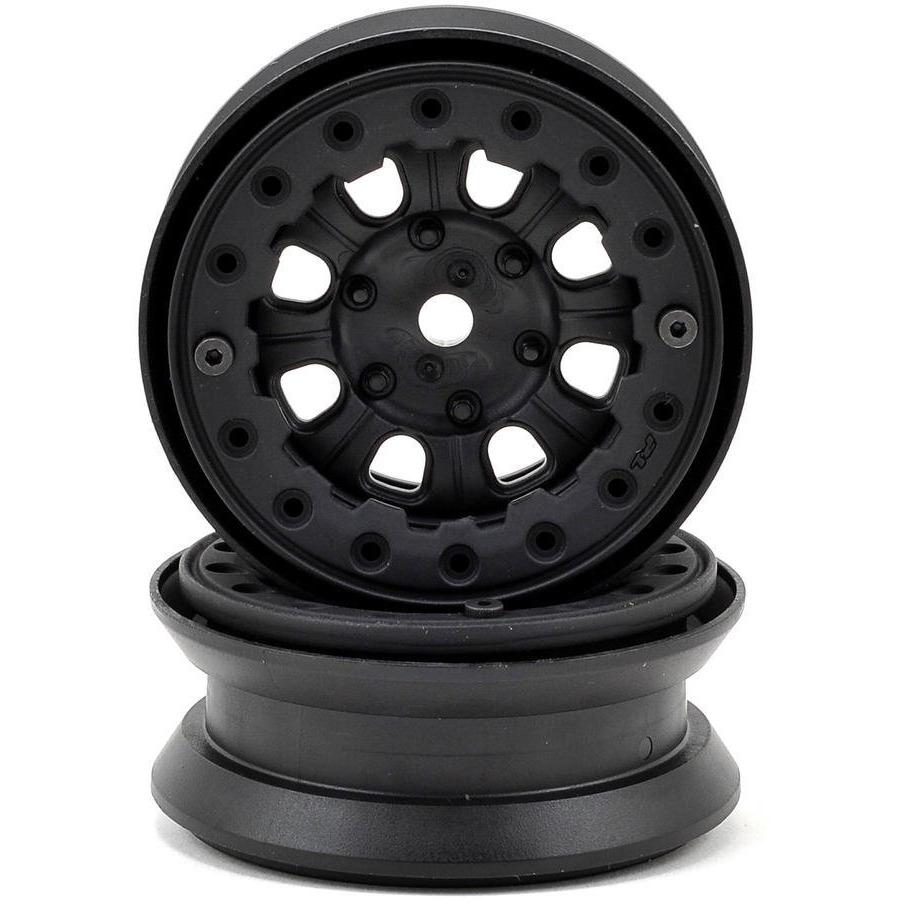 Pro-Line Denali 1.9" Bead Loc Rock Crawler Wheels (2) (Black/Black)