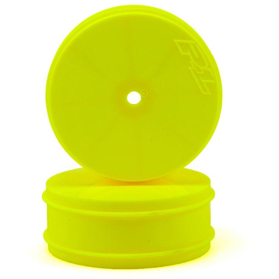 Pro-Line 10mm Hex Velocity "VTR" 2.4" Front Wheels (2) (TLR 22) (Yellow)
