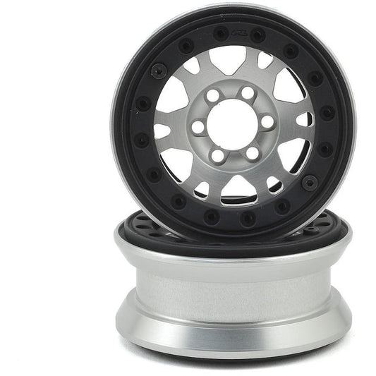 Pro-Line Pro-Forge Impulse 6 Lug 1.9” Aluminum Beadlock Wheels (2) (Silver)