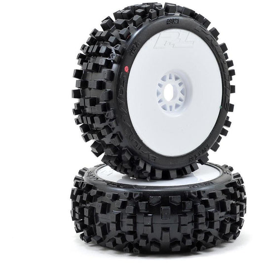 Pro-Line Badlands Pre-Mounted 1/8 Buggy Tires w/Lightweight Wheel (2) (X2)