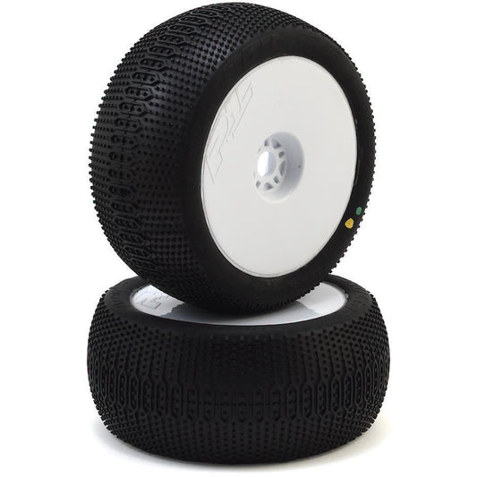 Pro-Line ElectroShot VTR Pre-Mounted 1/8 Truck Tires (2) (White) (X3)