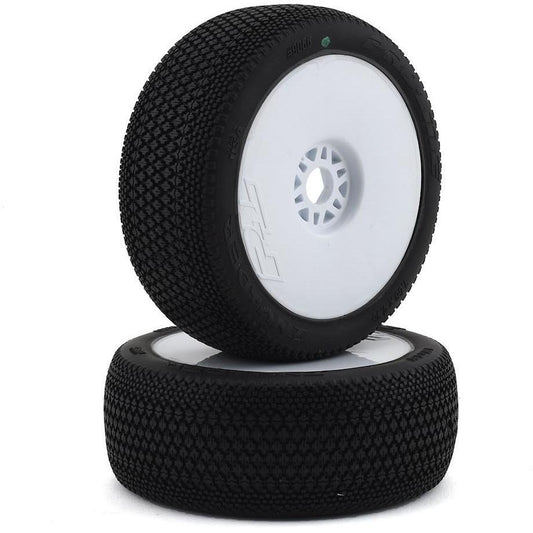 Pro-Line Invader Pre-Mounted 1/8 Buggy Tires (White) (2) (M3)