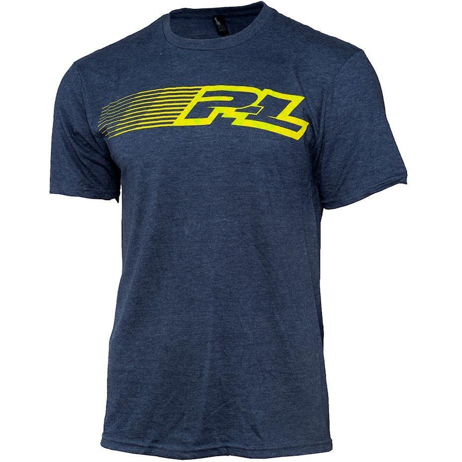 Pro-Line Linear Navy Blue Short Sleeve T-Shirt (M)