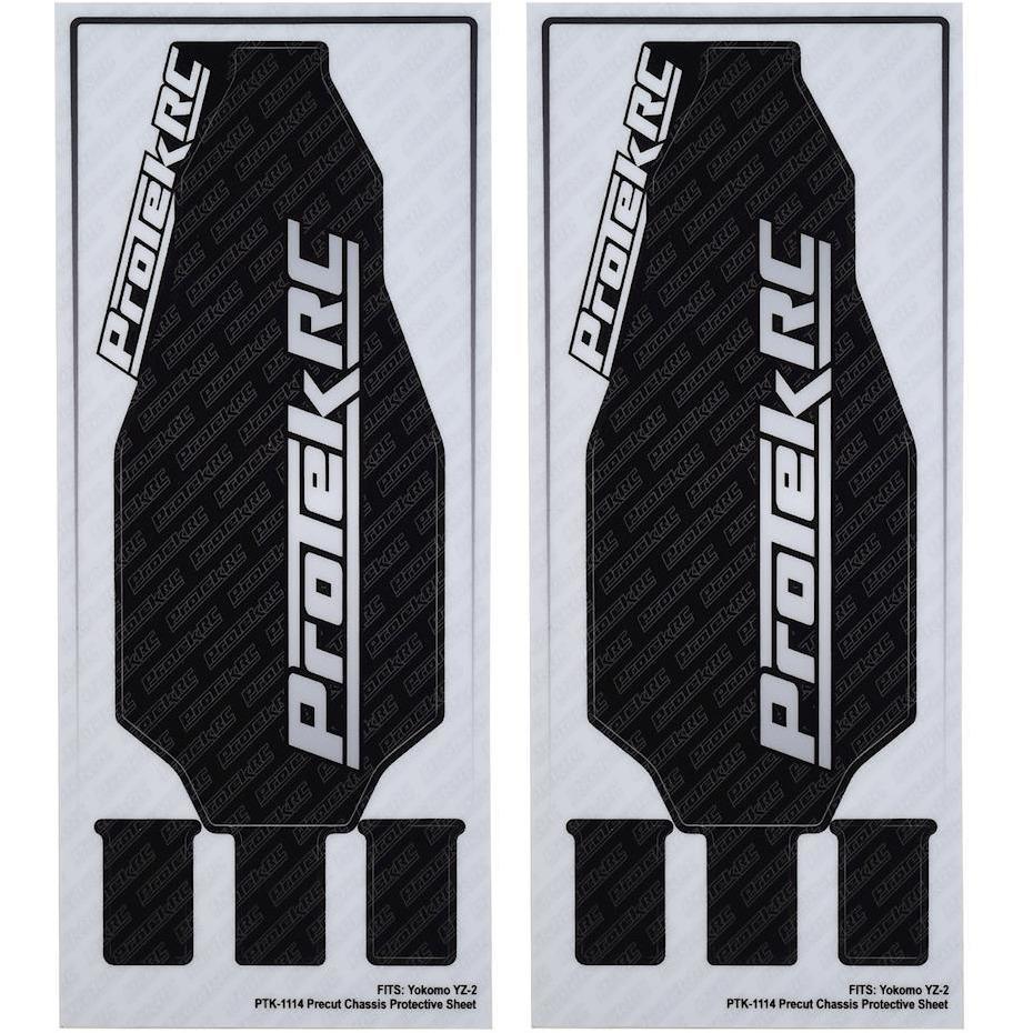 ProTek RC Yokomo YZ-2 CA & DTM Thick Precut Chassis Protector Sheet (Black) (2)