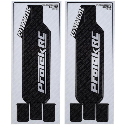 ProTek RC Associated B64 & B64D "Thick" Precut Chassis Protective Sheet (2)