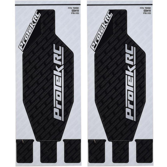ProTek RC Tekno EB410 Thick Precut Chassis Protective Sheet (Black) (2)