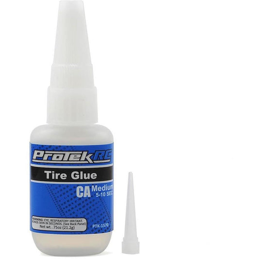 ProTek RC CA Tire Glue w/Glue Tip (Medium) (0.75oz)