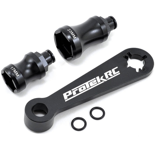 ProTek RC Aluminum Hex Wheel and Flywheel Wrench (Buggy, Truggy 17mm & 23mm)