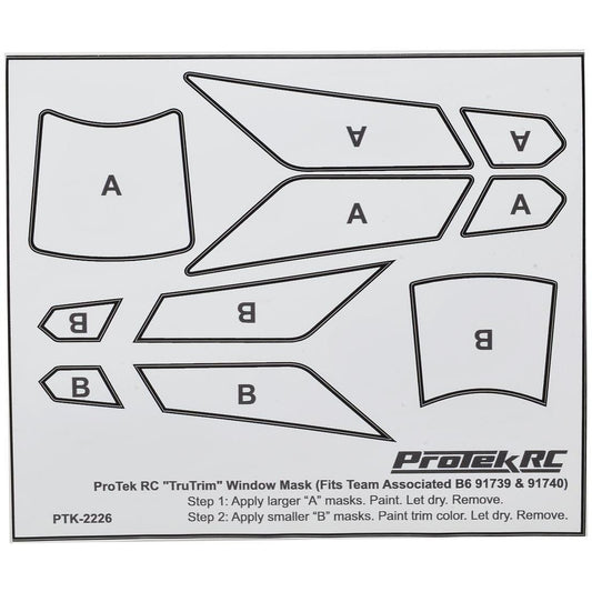 ProTek RC TruTrim B6/B6D Window Mask Trim Set (Fits ASC91739 & ASC91740)