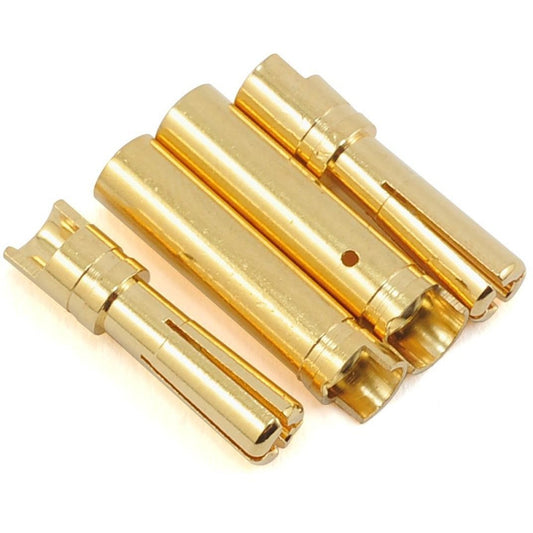 ProTek RC 4.0mm "Super Bullet" Solid Gold Connectors (2 Male/2 Female)