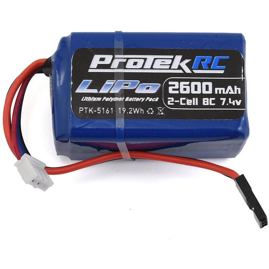 ProTek RC LiPo Kyosho & Tekno Hump Receiver Battery Pack (7.4V/2600mAh)