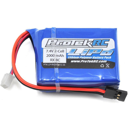 ProTek RC LiPo HB & Losi 8IGHT Receiver Battery Pack (7.4V/2000mAh)