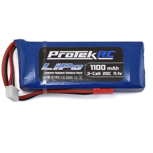 ProTek RC 3S "High Power" LiPo 20C Battery Pack (11.1V/1100mAh) (Blade SR)